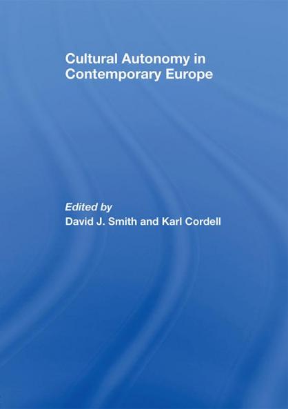 Cultural Autonomy in Contemporary Europe