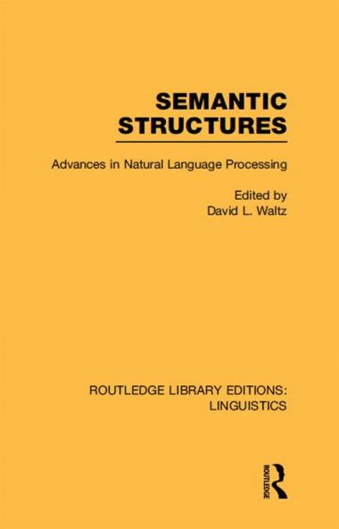 Semantic Structures (RLE Linguistics B