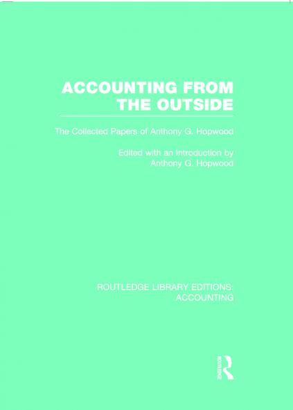 Accounting From the Outside (RLE Accounting)