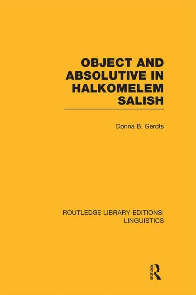 Object and Absolutive in Halkomelem Salish