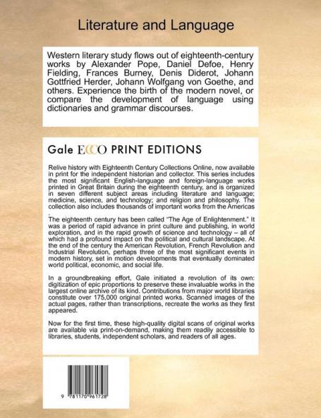 A Dictionary of the English Language: In Which the Words Are Deduced from Their Originals Explained in Their Different Meanings to Which Is ... Two Volumes. the Sixth Edition Volume 2 of 2