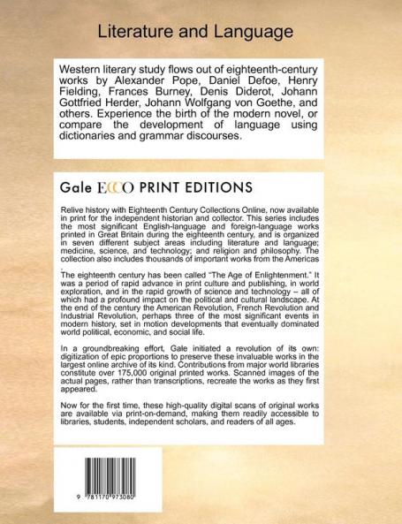 The royal dictionary abridged. In two parts. Containing many thousand words more than any French and English dictionary yet extant. The eleventh edition carefully corrected ... Volume 2 of 2