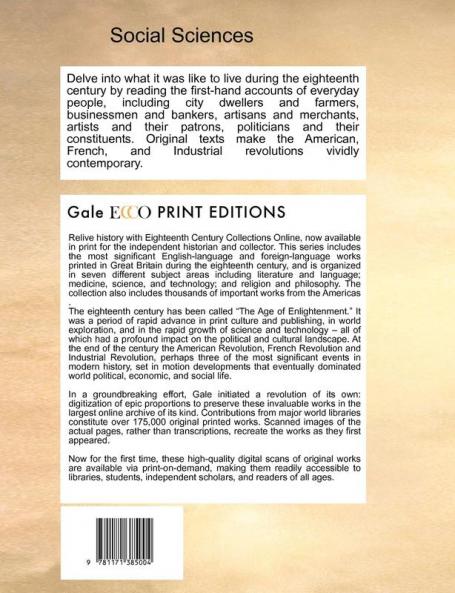 The Spirit of Laws. in Two Volumes. Translated from the French of M. de Secondat Baron de Montesquieu. the Tenth Edition. Volume 1 of 2