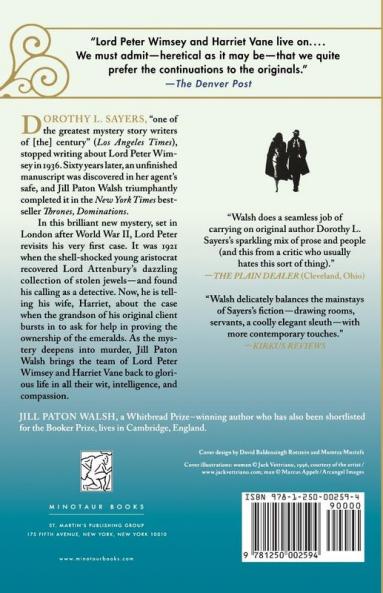 The Attenbury Emeralds: A Lord Peter Wimsey/Harriet Vane Mystery: 3 (Lord Peter Wimsey/Harriet Vane 3)