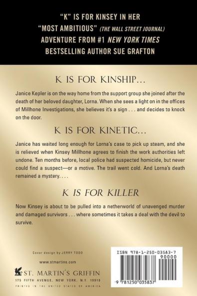 "K" is for Killer: A Kinsey Millhone Novel: 11 (Kinsey Millhone Alphabet Mysteries 11)