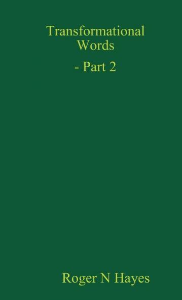 Transformational Words - Part 2