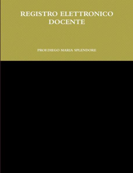 REGISTRO ELETTRONICO DOCENTE