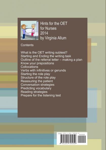 Occupational English Test Hints 2014