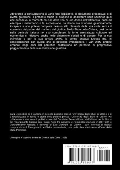 Breve studio sulla condizione giuridica della donna nello Stato Pontificio dell'Ottocento