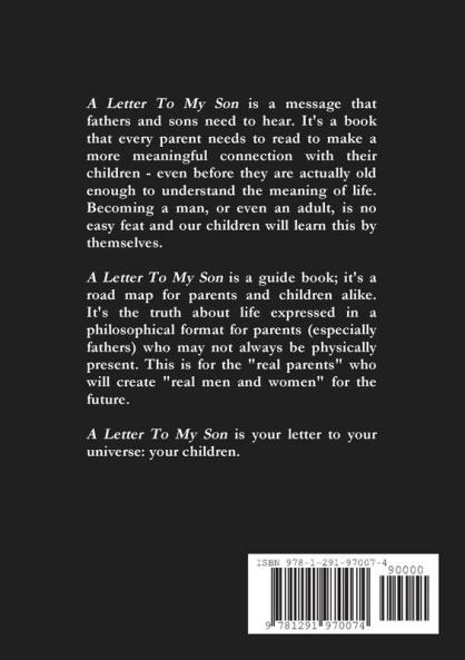 A Letter To My Son
