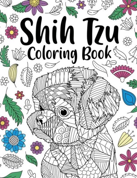 Shih Tzu Adult Coloring Book
