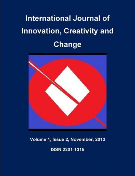 International Journal of Innovation Creativity and CHange Volume 1 Issue 2 November 2013