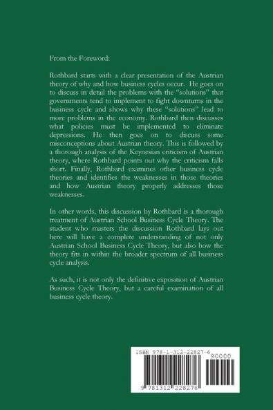 Austrian School Business Cycle Theory