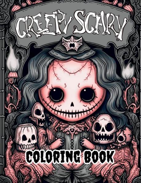 Creepy Scary Coloring Book