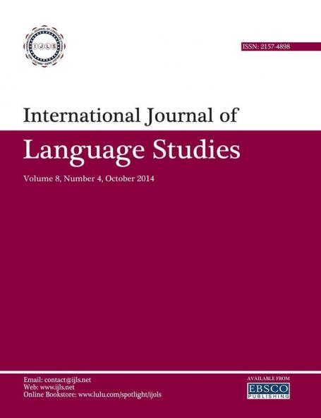 International Journal of Language Studies (IJLS) - volume 8(4)
