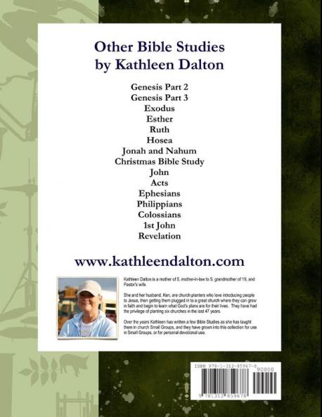 Genesis Bible Study  Part 1 Chapters 1-11   Adam to Noah