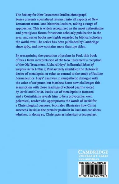The Hermeneutics of Christological Psalmody in Paul