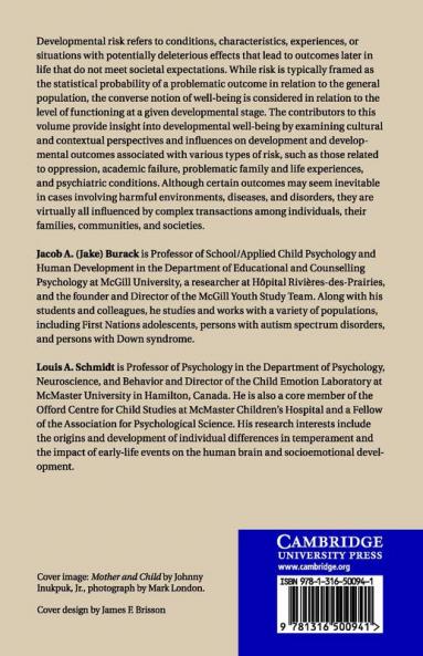 Cultural and Contextual Perspectives on Developmental Risk and Well-Being