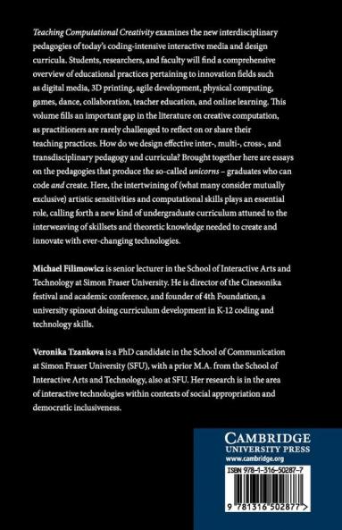 Teaching Computational Creativity