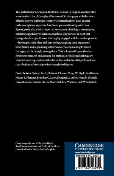 Kant and His German Contemporaries