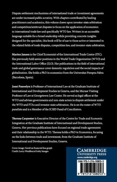 The Use of Economics in International Trade and Investment             Disputes