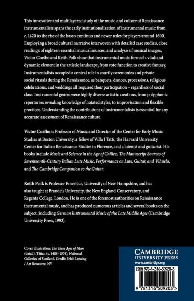 Instrumentalists and Renaissance Culture             1420-1600