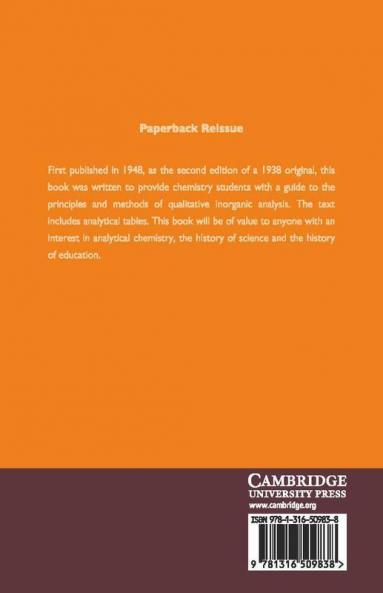 Qualitative Inorganic Analysis