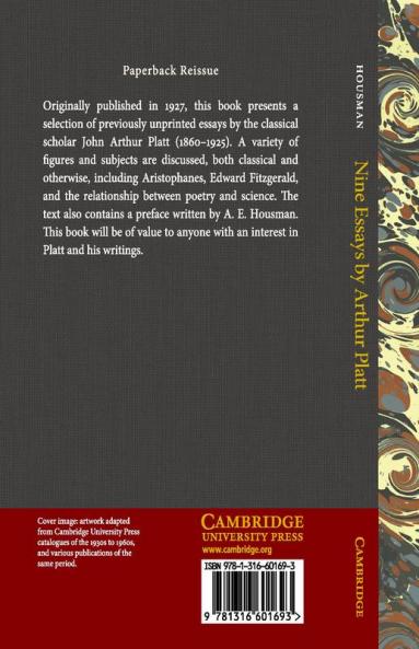 Nine Essays by Arthur Platt