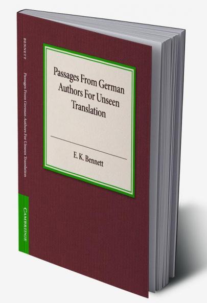 Passages from German Authors for Unseen Translation