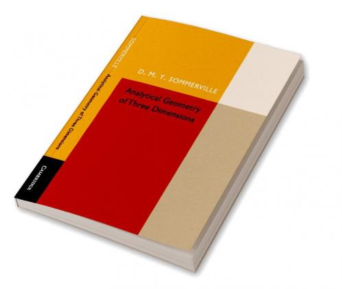 Analytical Geometry of Three Dimensions