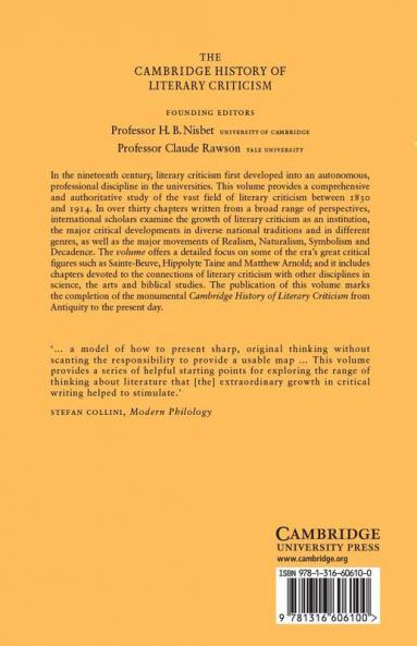 The Cambridge History of Literary Criticism