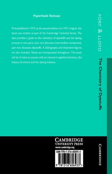 The Chemistry of Dyestuffs