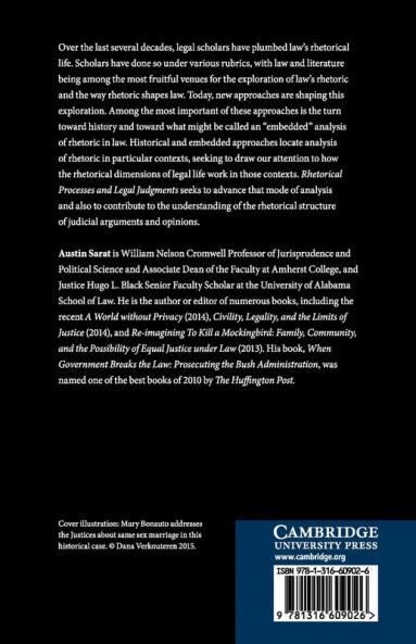 Rhetorical Processes and Legal Judgments