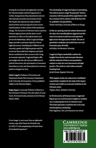 The Economics of Ottoman Justice