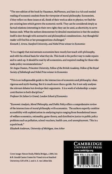 Economic Analysis Moral Philosophy and Public Policy