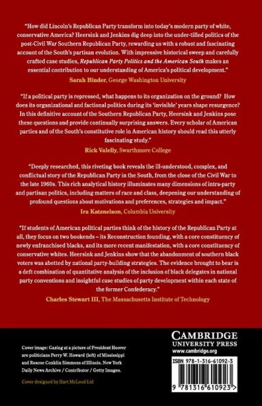 Republican Party Politics and the American South 1865-1968