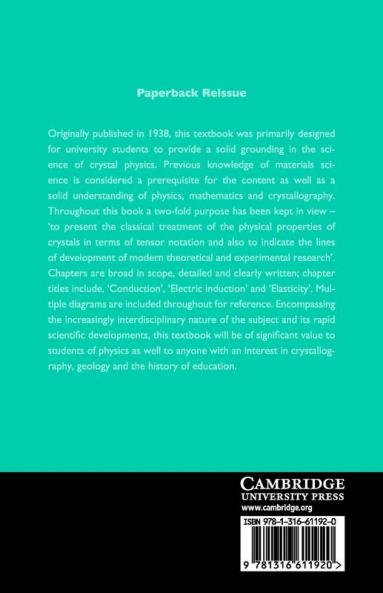 A Text-Book on Crystal Physics