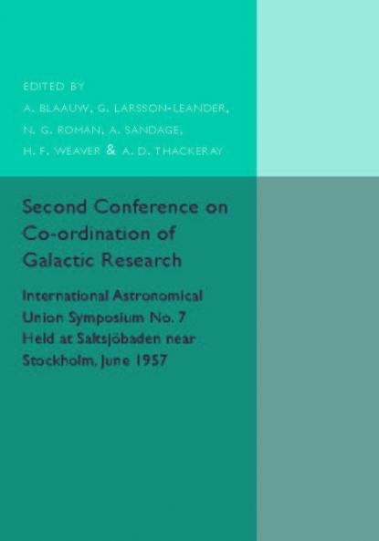 Second Conference on Co-ordination of Galactic Research