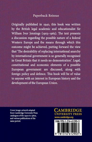 A Federation For Western Europe