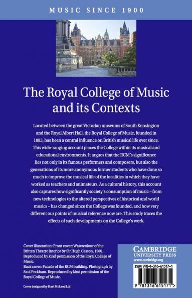 The Royal College of Music and its Contexts