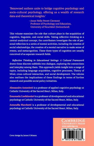 Reflective Thinking in Educational Settings