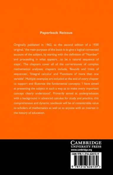 A Course of Analysis