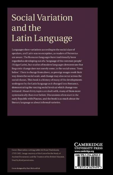Social Variation and the Latin Language
