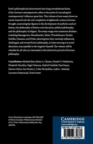 Kant and His German Contemporaries