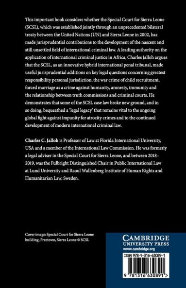 The Legal Legacy of the Special Court for Sierra Leone