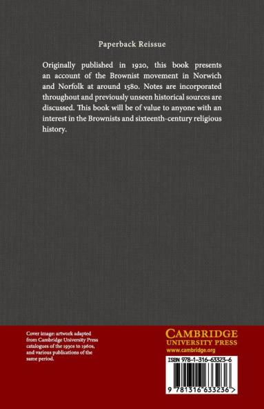 The Brownists in Norwich and Norfolk about 1580