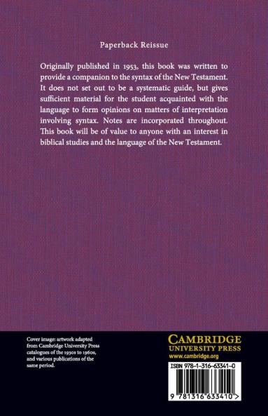 An Idiom Book Of New Testament Greek