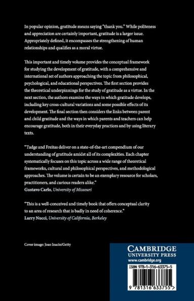 Developing Gratitude in Children and Adolescents