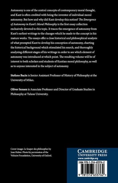 The Emergence of Autonomy in Kant's Moral Philosophy
