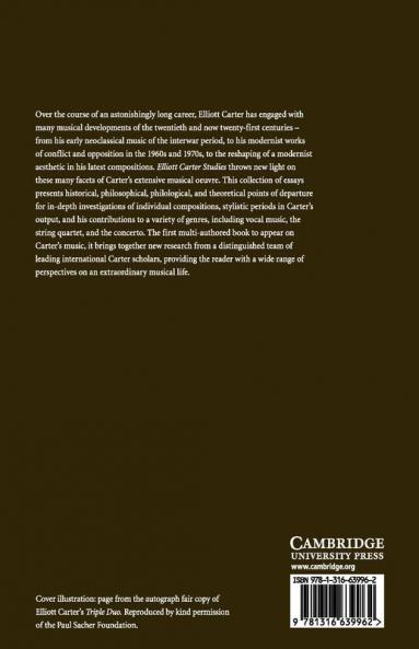 Elliott Carter Studies